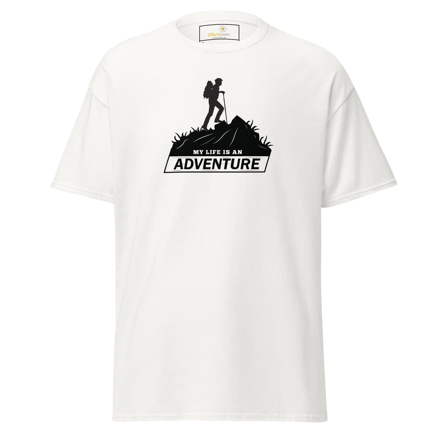 Unisex classic t-shirt - ADVENTURE MOUNTAIN - REGULAR - White / S