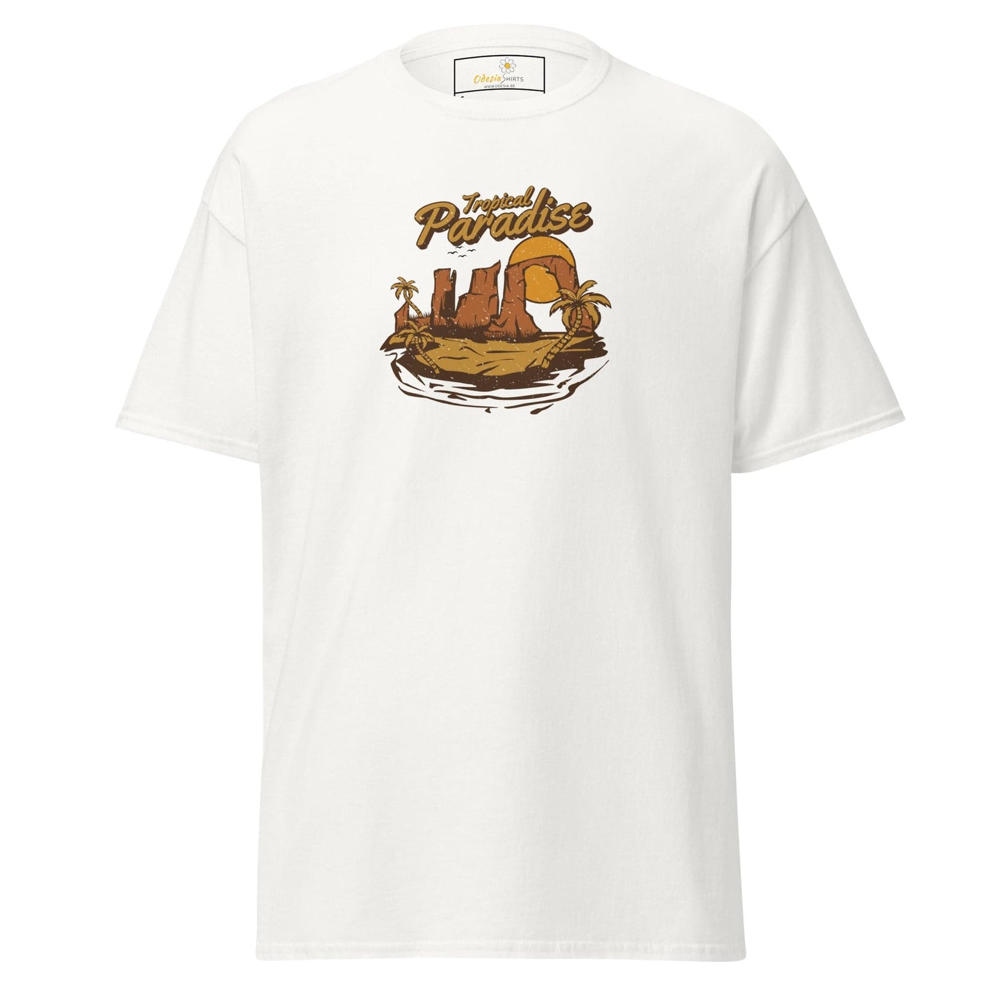 Unisex classic t-shirt - SUMMER TROPICAL PARADISE - REGULAR - White / S