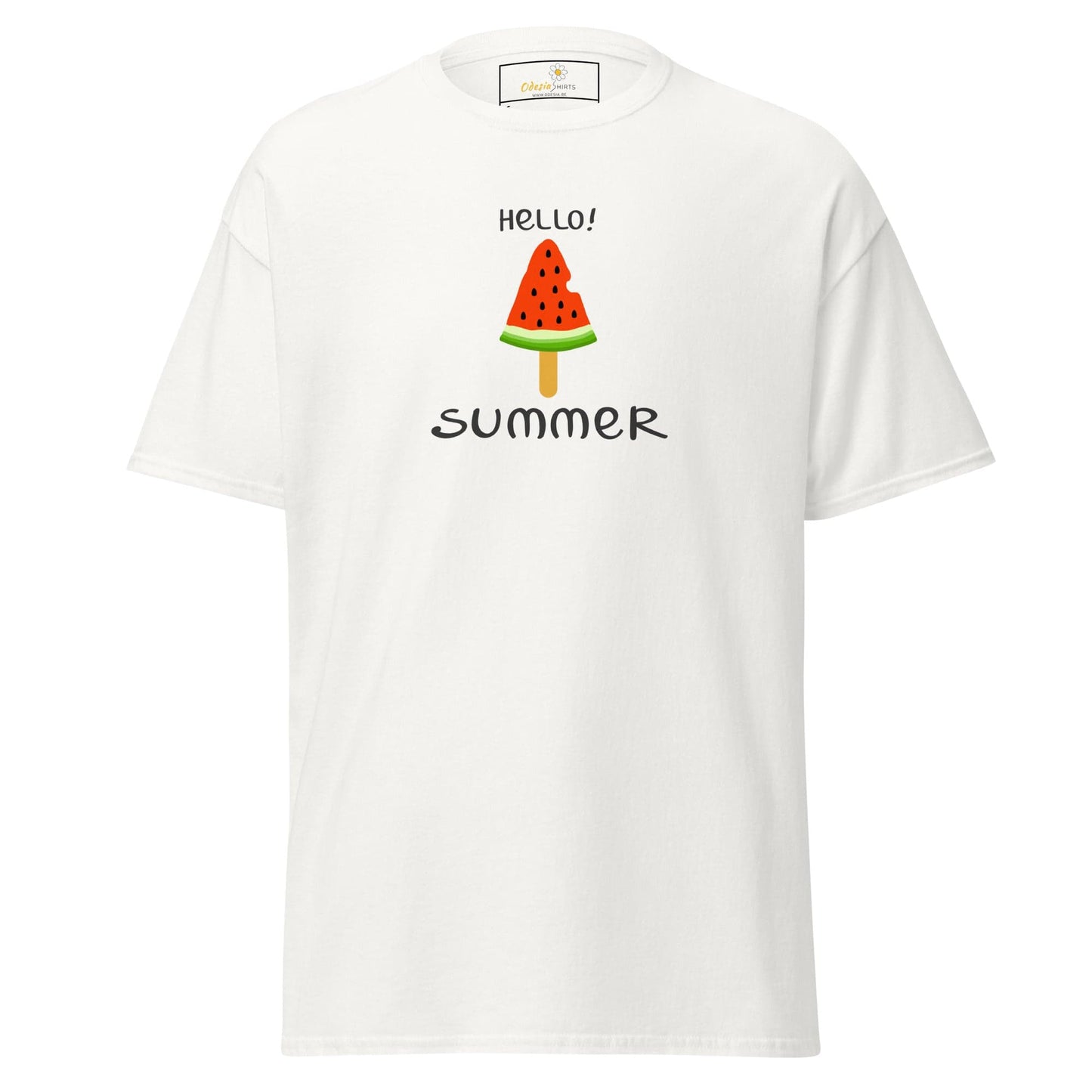 Unisex classic t-shirt - SUMMER HELLO SUMMER ICE - REGULAR - White / S