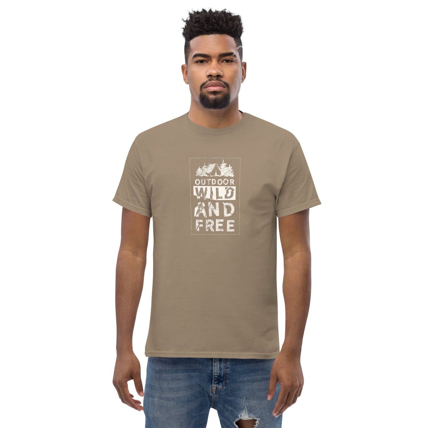 Art T-shirt Design Tee • Man / Woman • [s-xl] - Brown Savana / s