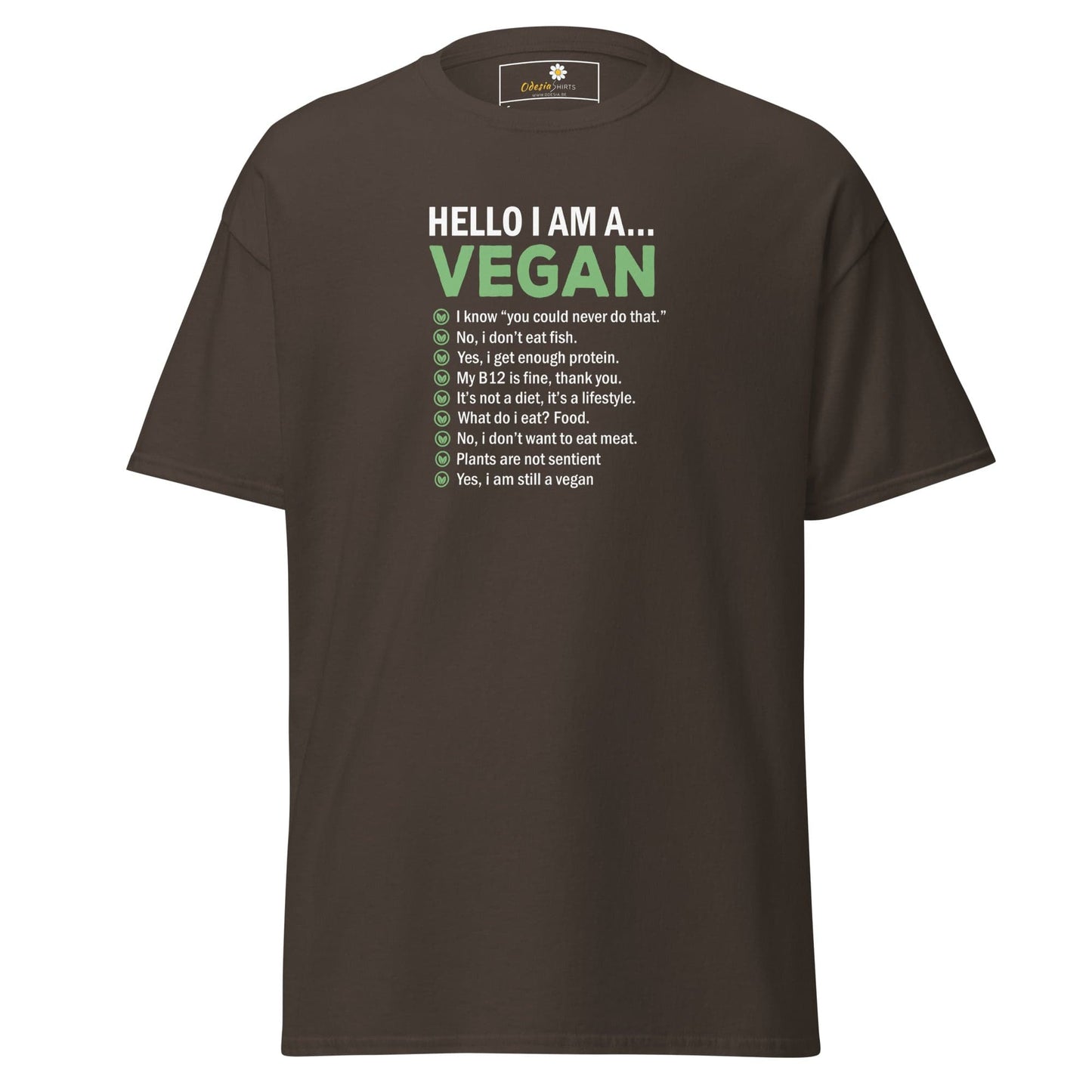 Art T-shirt Design Tee • Man / Woman • [s-xl] - Dark Chocolate / s
