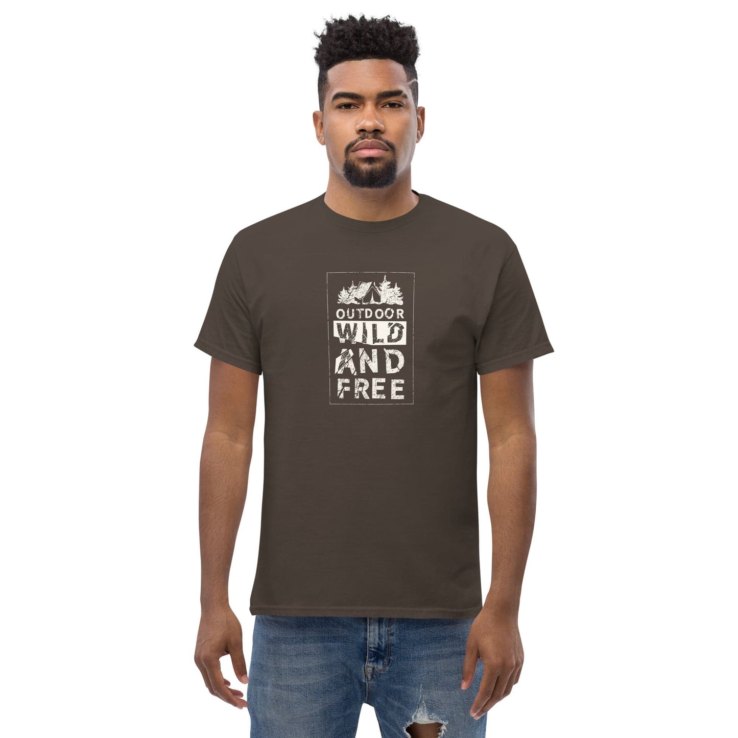 Art T-shirt Design Tee • Man / Woman • [s-xl] - Dark Chocolate / s