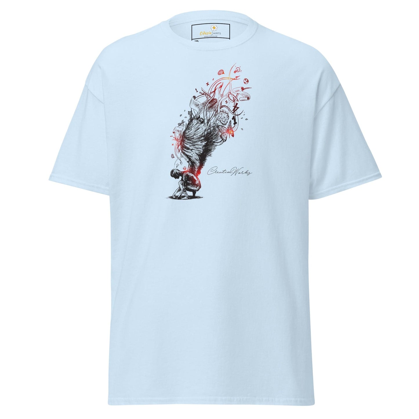 Art T-shirt Design Tee • Men / Women • [2xl-5xl] - Light Blue / 2xl