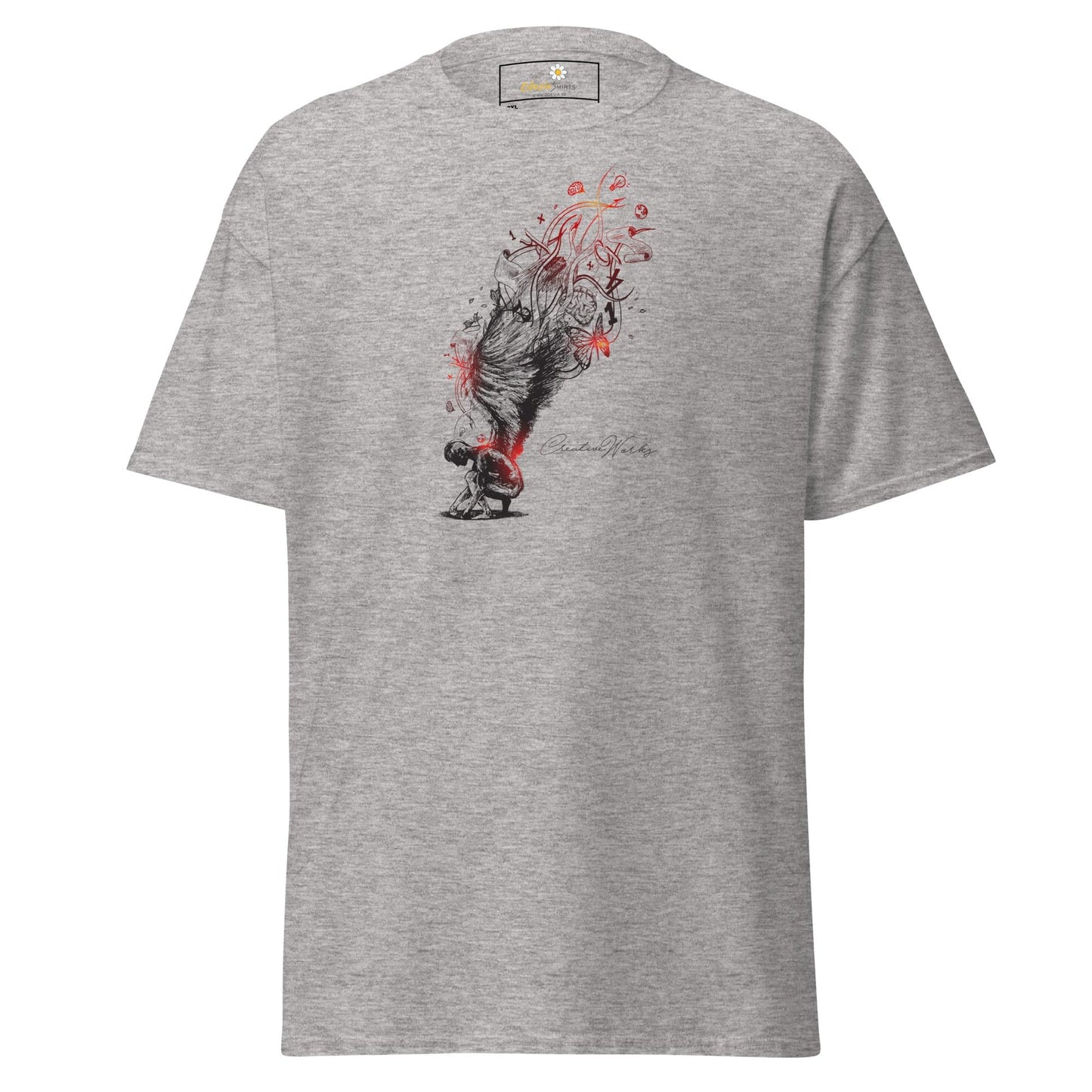 Art T-shirt Design Tee • Men / Women • [2xl-5xl] - Sport Grey / 2xl