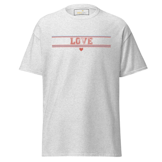Unisex classic t-shirt - TEXt LOVE - REGULAR - Ash / S