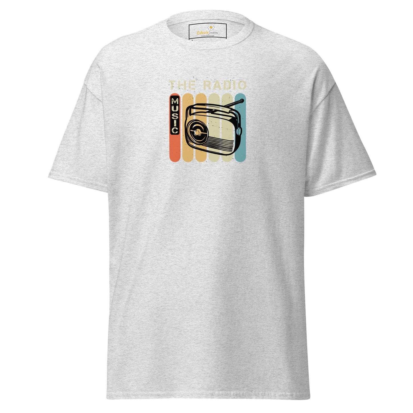 Unisex classic t-shirt - MUSIC THE RADIO - REGULAR - Ash / S