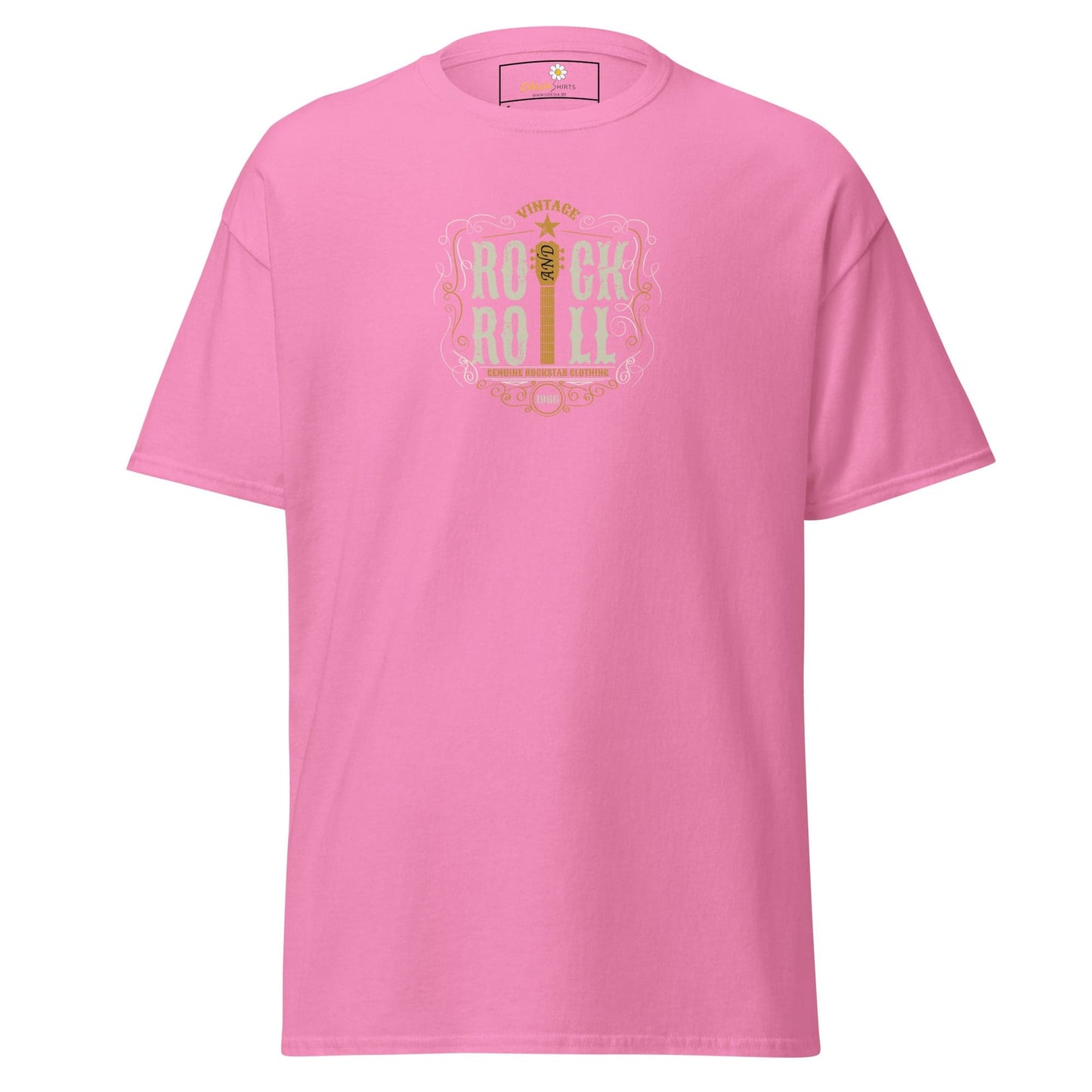 Unisex classic tee - MUSIC ROCK N ROLL - REGULAR - Azalea / S