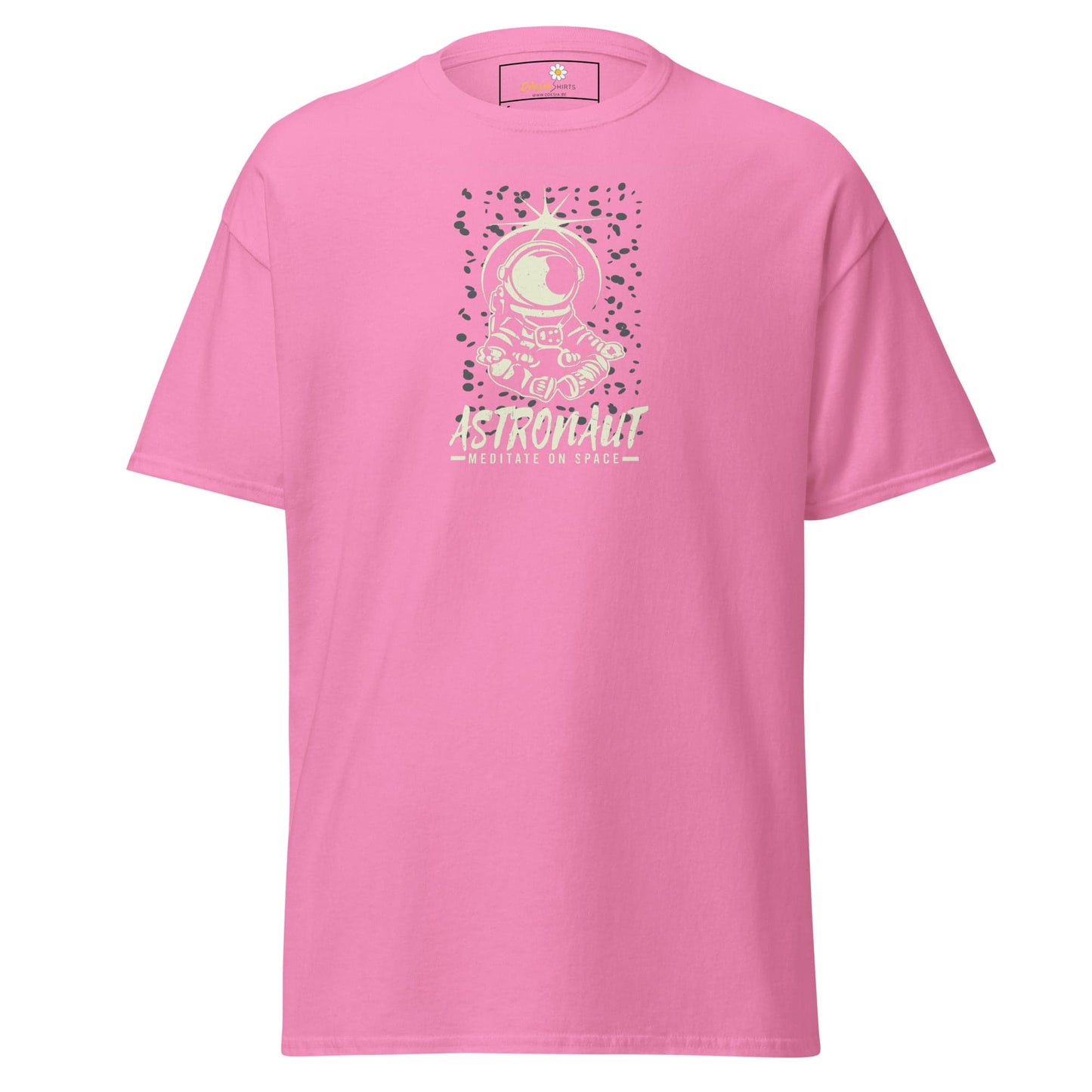 Unisex classic t-shirt - ASTRONAUT MEDITATION SPACE - REGULAR - Azalea / S