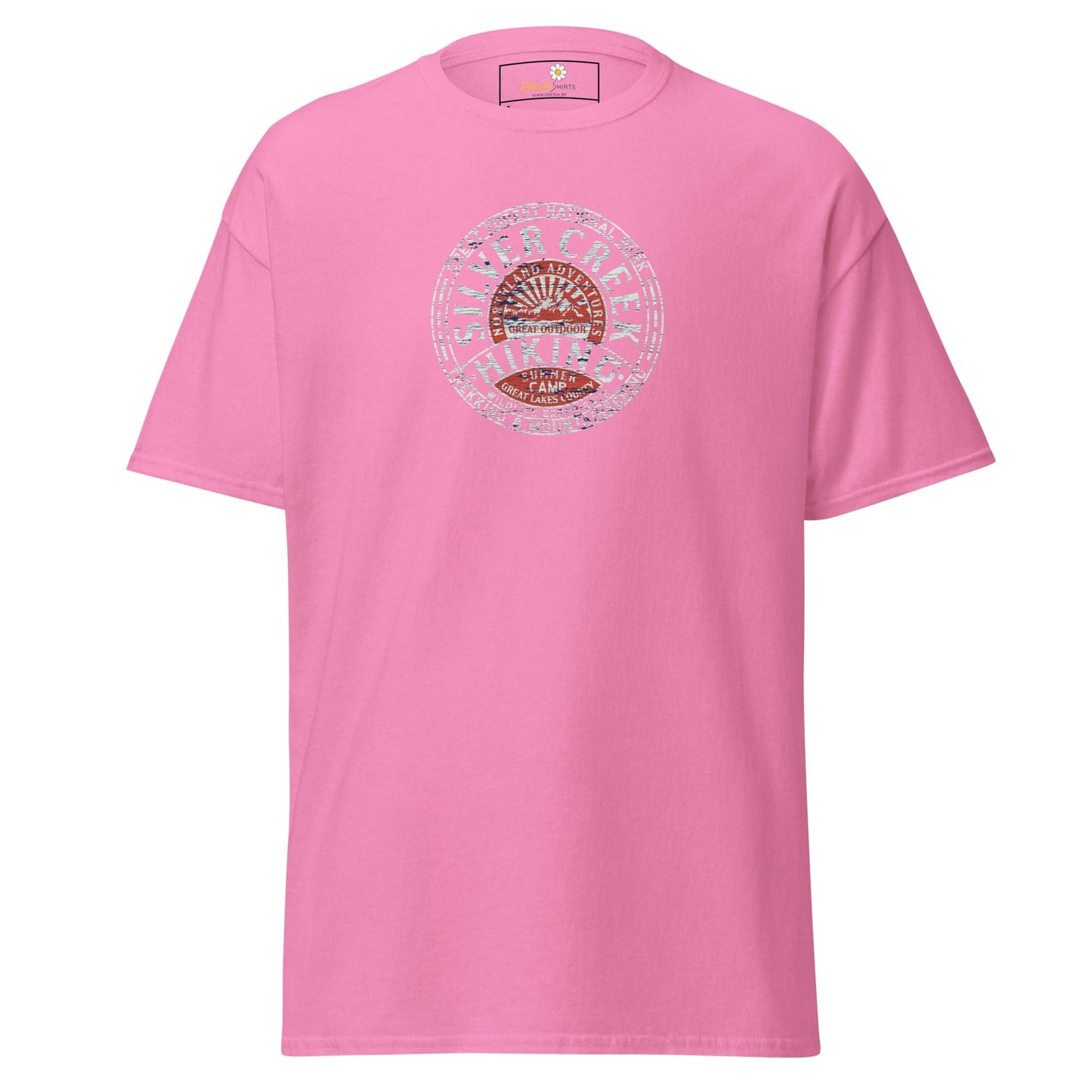 Unisex classic tee - ADVENTURE SILVER CREEK HIKING - REGULAR - Azalea / S