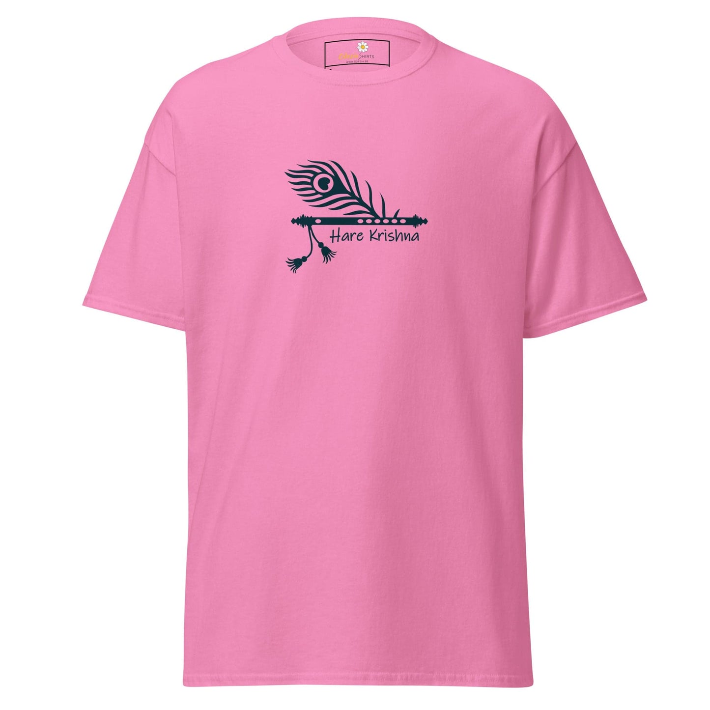 Unisex classic tee - SPIRITUAL KRISHNA’S FLUTE - REGULAR - Azalea / S