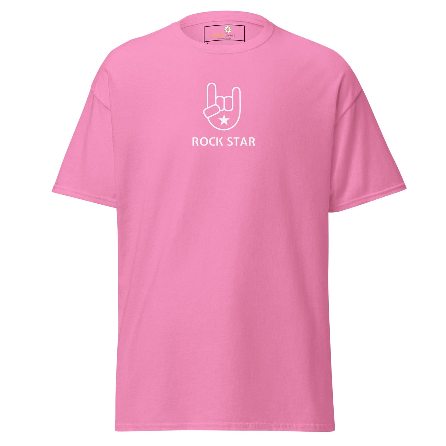 Unisex classic tee - MUSIC ROCK STAR - REGULAR - Azalea / S