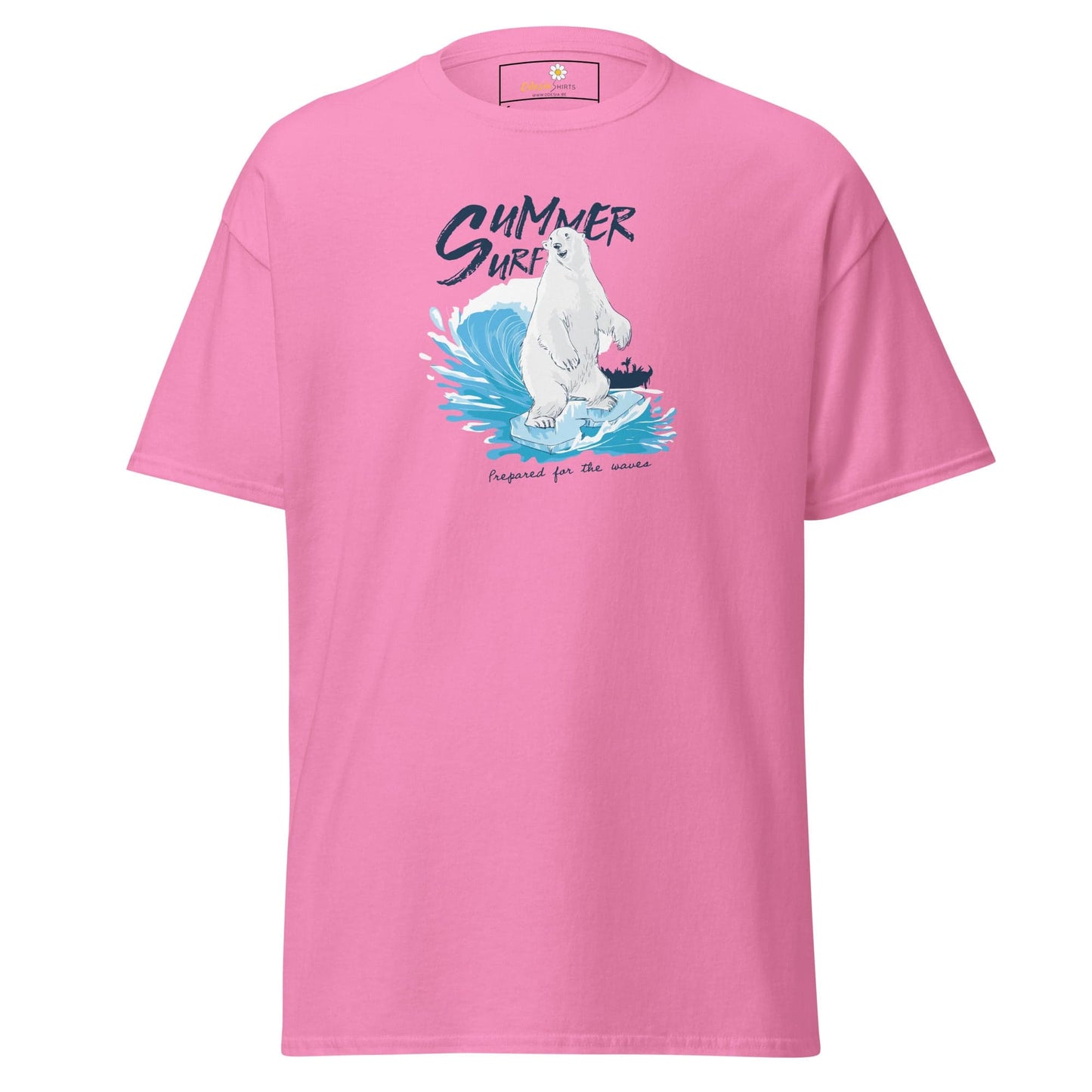 Unisex classic t-shirt - WILD LIFE SUMMER BEAR - REGULAR - Azalea / S