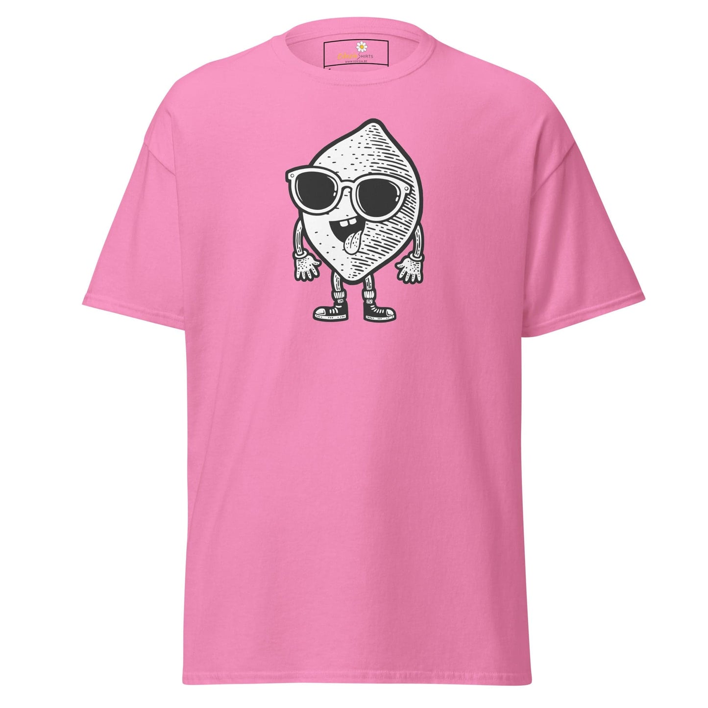 Unisex classic t-shirt - FUN LEMON FACE - REGULAR - Azalea / S