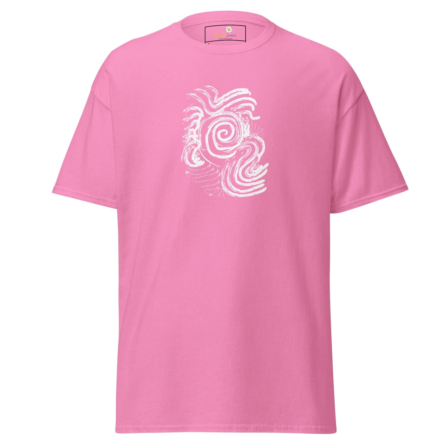 Unisex classic tee - ABSTRACT SUNLIGHT WAVES - REGULAR - Azalea / S
