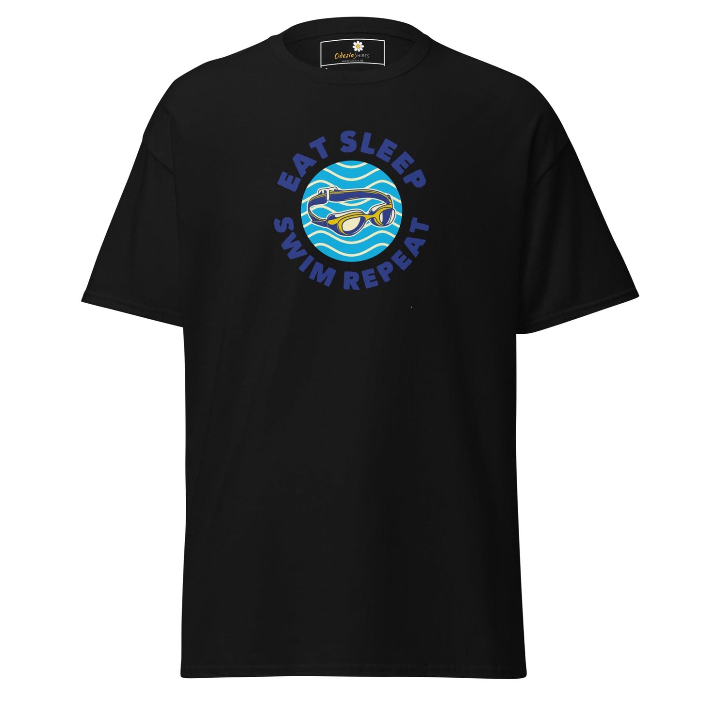 Unisex classic t-shirt - SPORT EAT SWIM SLEEP - REGULAR - Black / S
