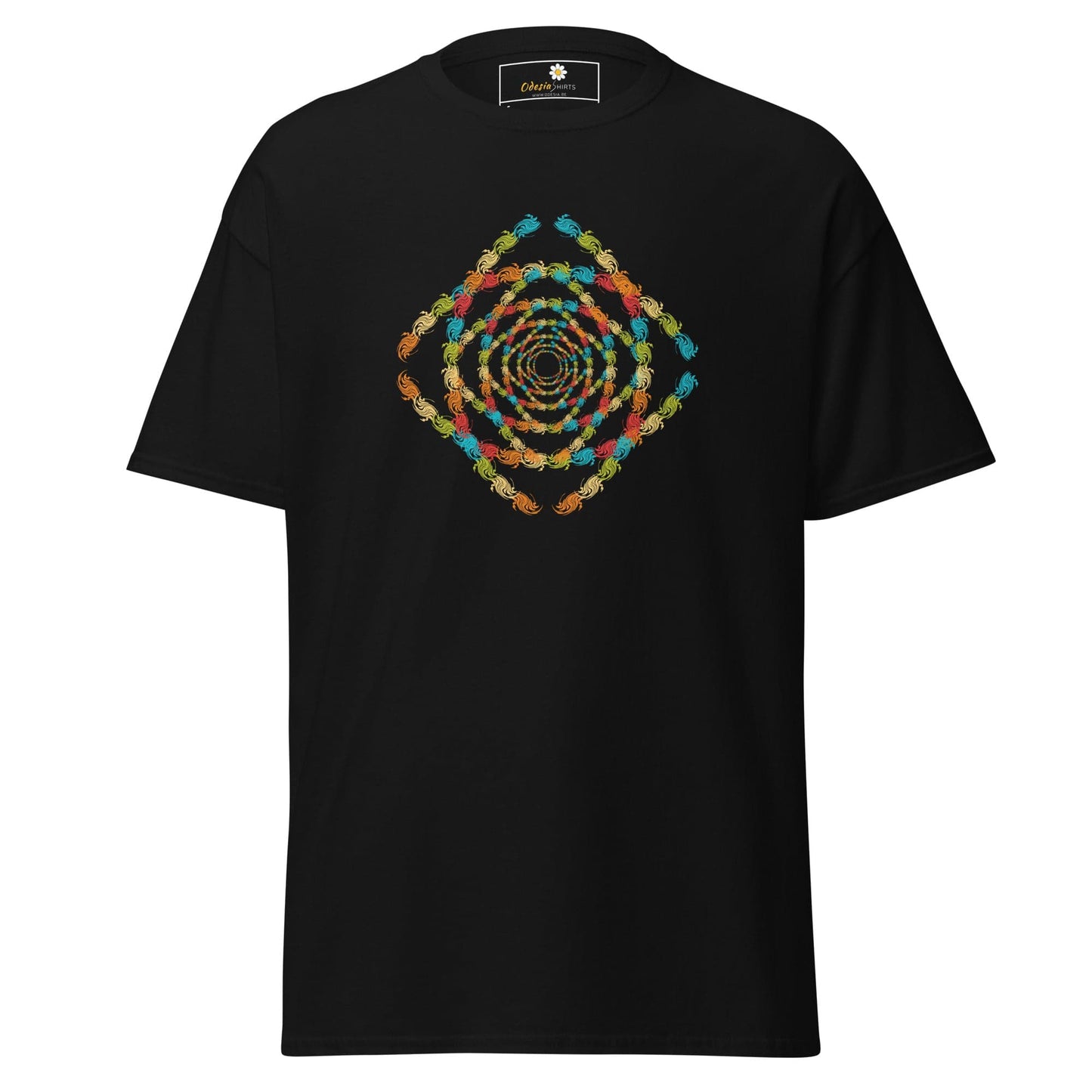 Unisex classic tee - ABSTRACT MISC SQUARE TUNNEL - REGULAR - Black / S
