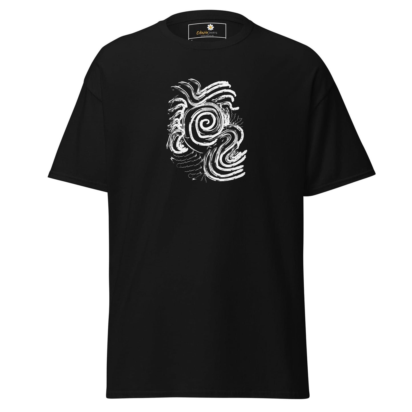 Unisex classic tee - ABSTRACT SUNLIGHT WAVES - REGULAR - Black / S