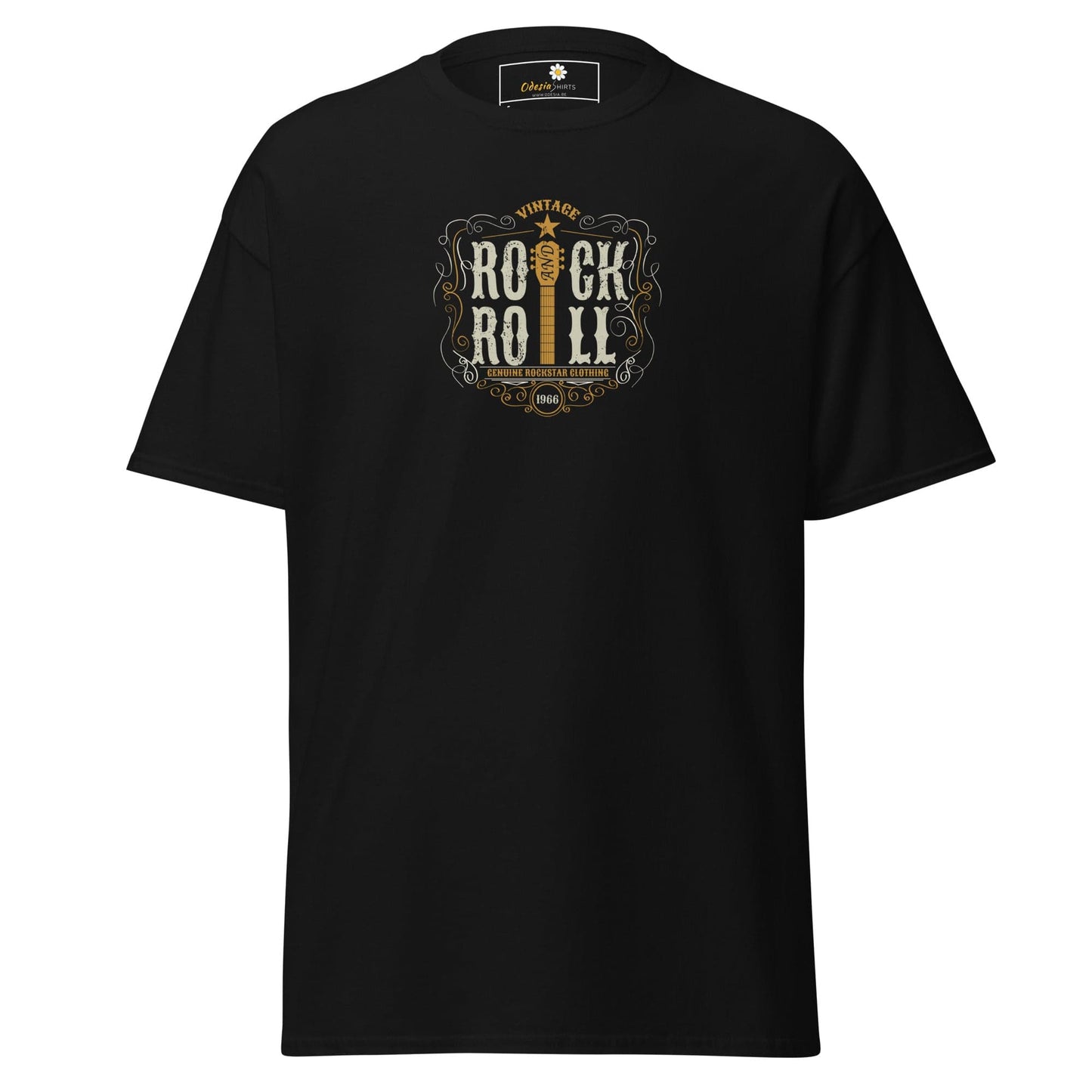 Unisex classic tee - MUSIC ROCK N ROLL - REGULAR - Black / S