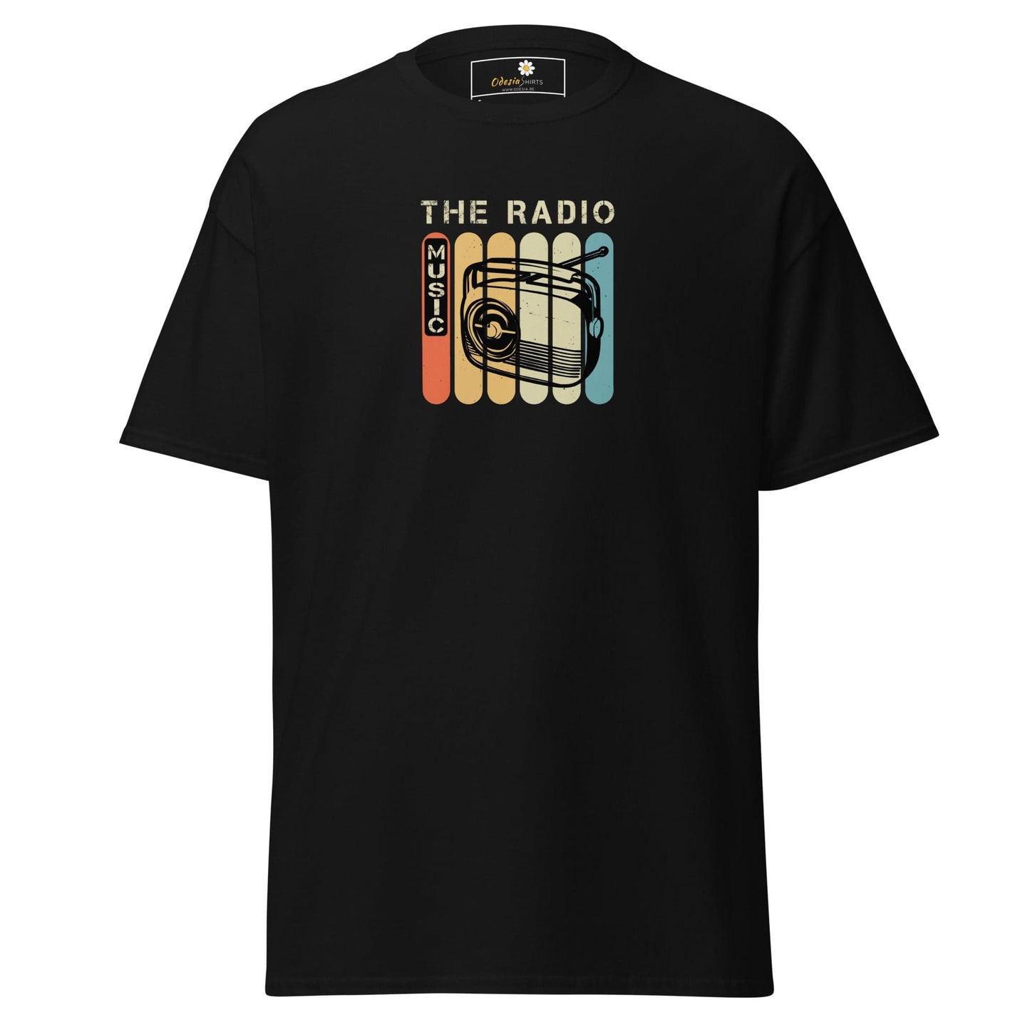 Unisex classic t-shirt - MUSIC THE RADIO - REGULAR - Black / S
