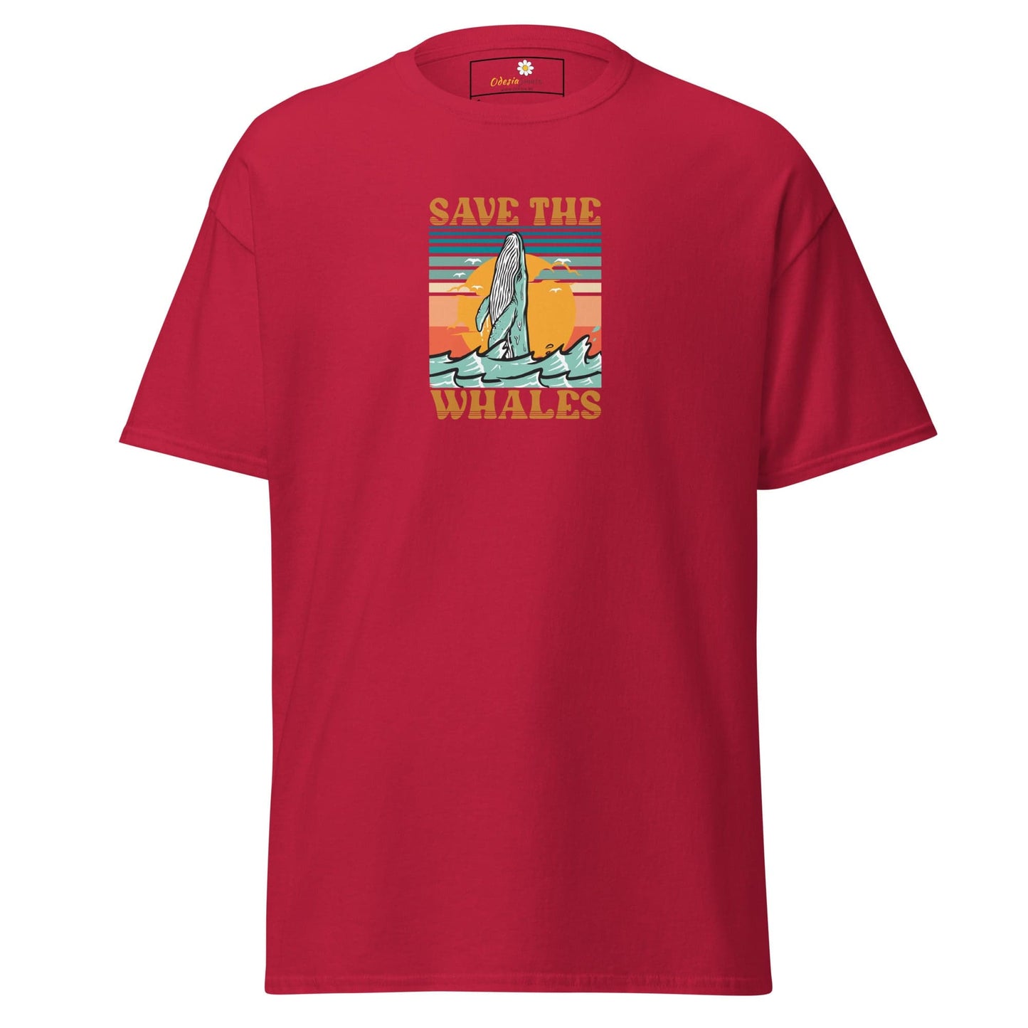 Unisex classic tee - WILD LIFE SAVE THE WHALES - REGULAR - Cardinal / S