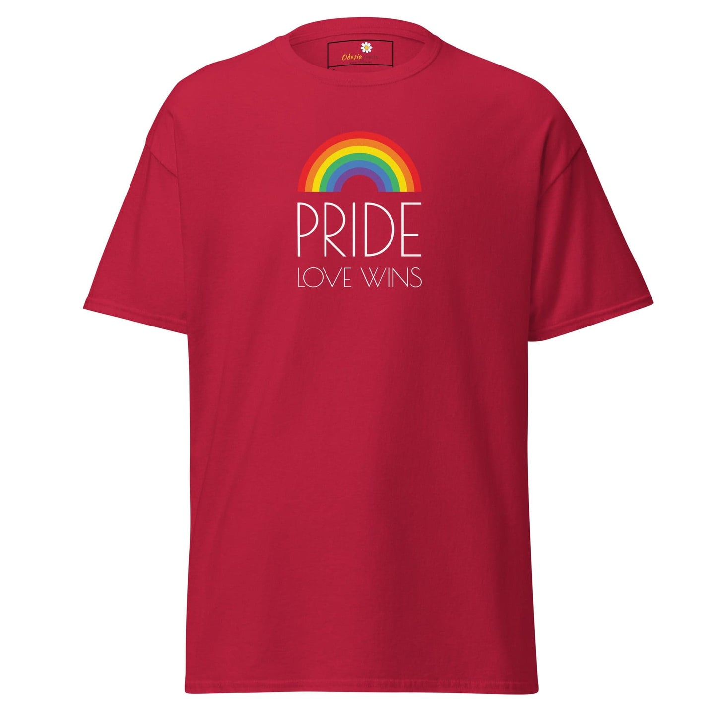 Unisex classic t-shirt - LGBTQ PRIDE LOVE WINS - REGULAR - Cardinal / S