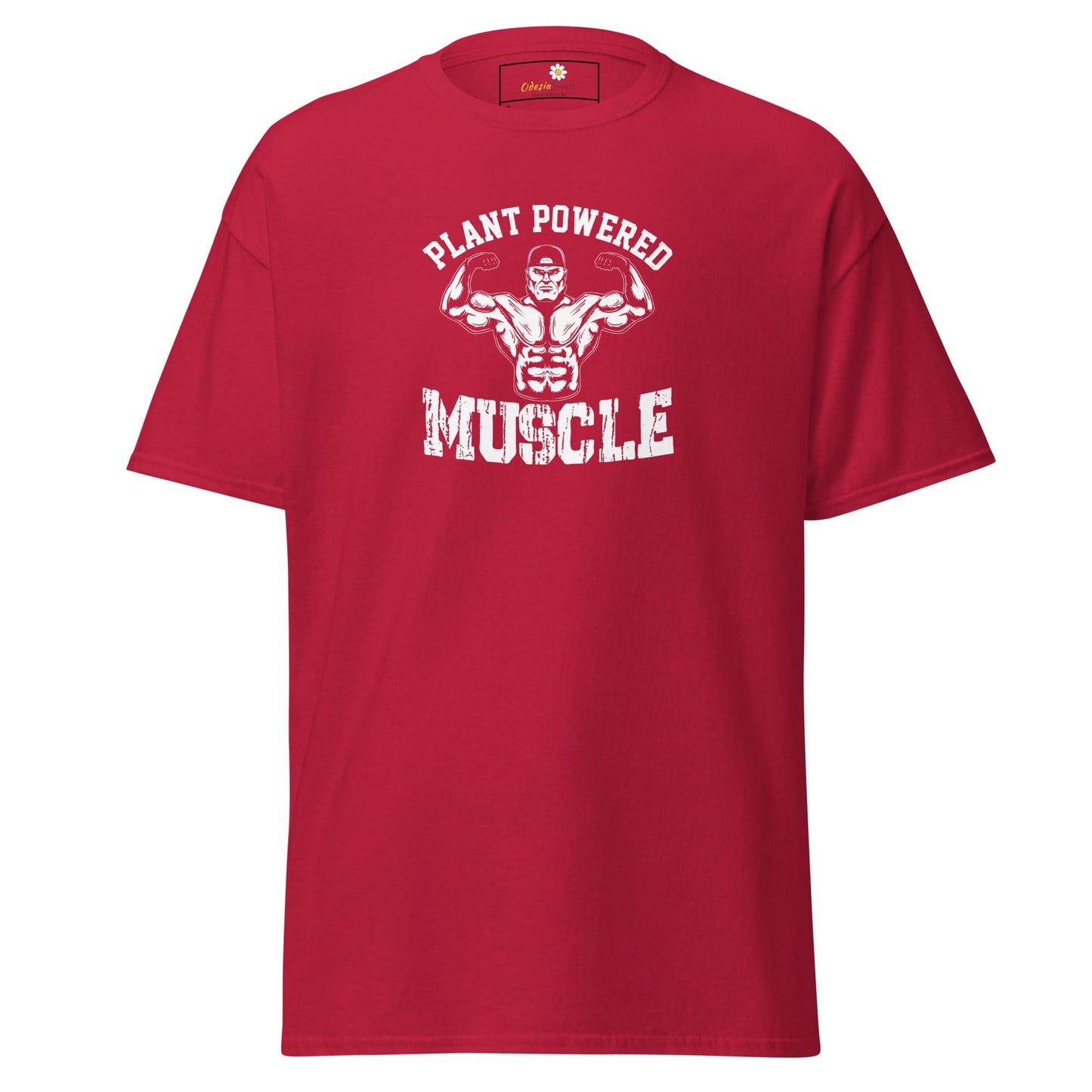 Unisex classic t-shirt - SPORT PLANT MUSCLES - REGULAR - Cardinal / S