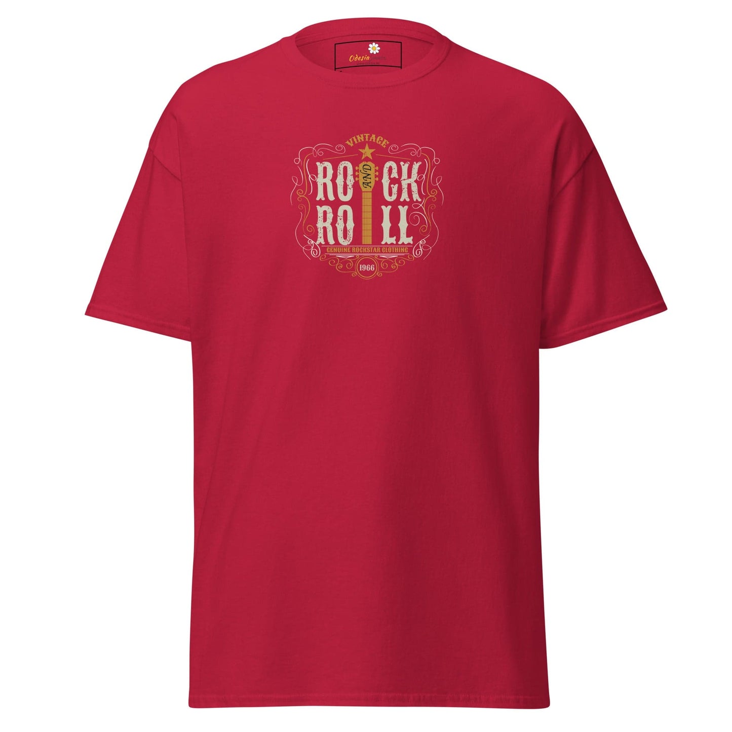 Unisex classic tee - MUSIC ROCK N ROLL - REGULAR - Cardinal / S