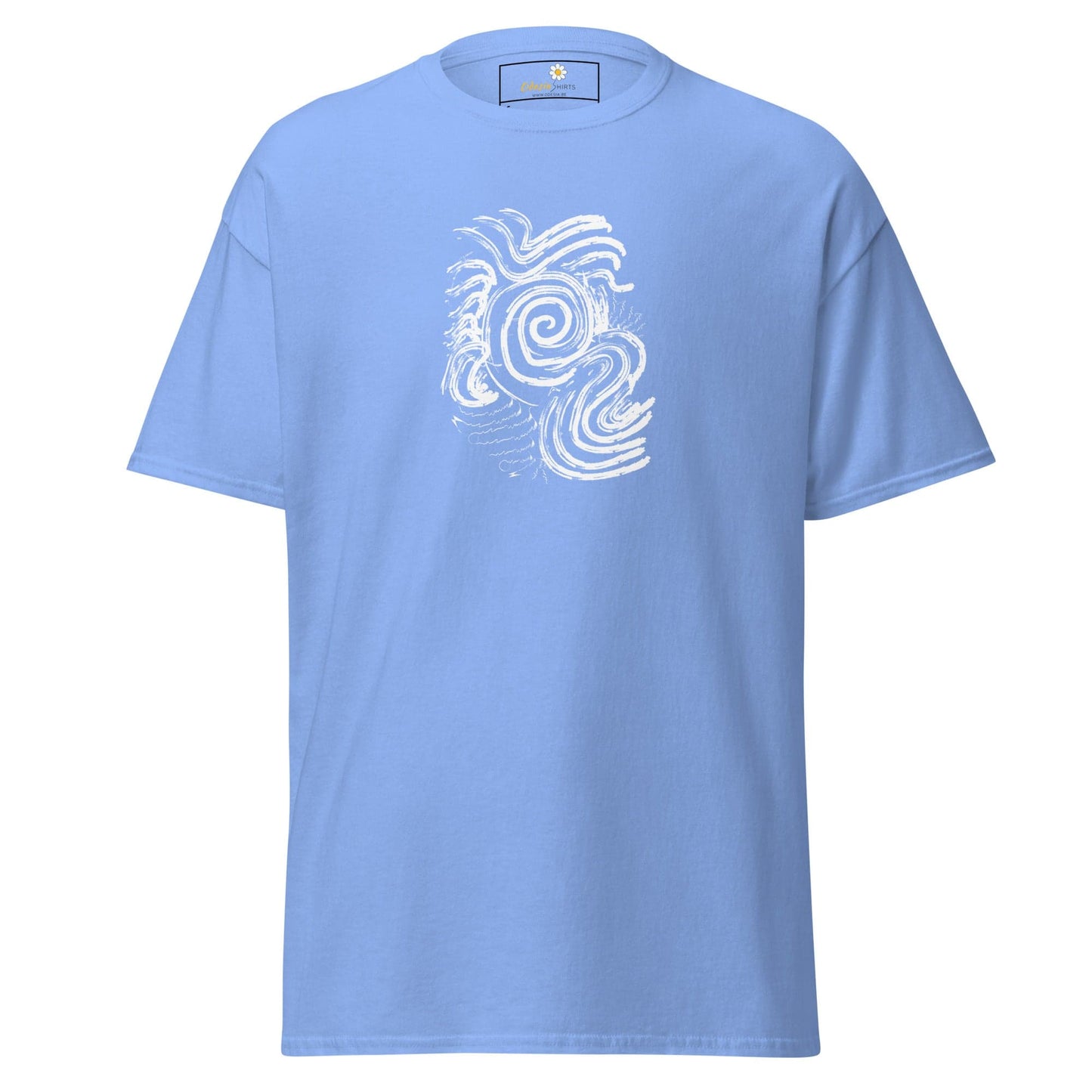 Unisex classic tee - ABSTRACT SUNLIGHT WAVES - REGULAR - Carolina Blue / S