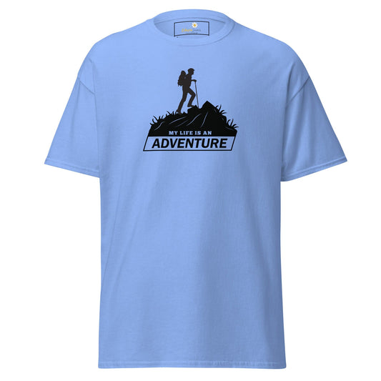 Unisex classic t-shirt - ADVENTURE MOUNTAIN - REGULAR - Carolina Blue / S