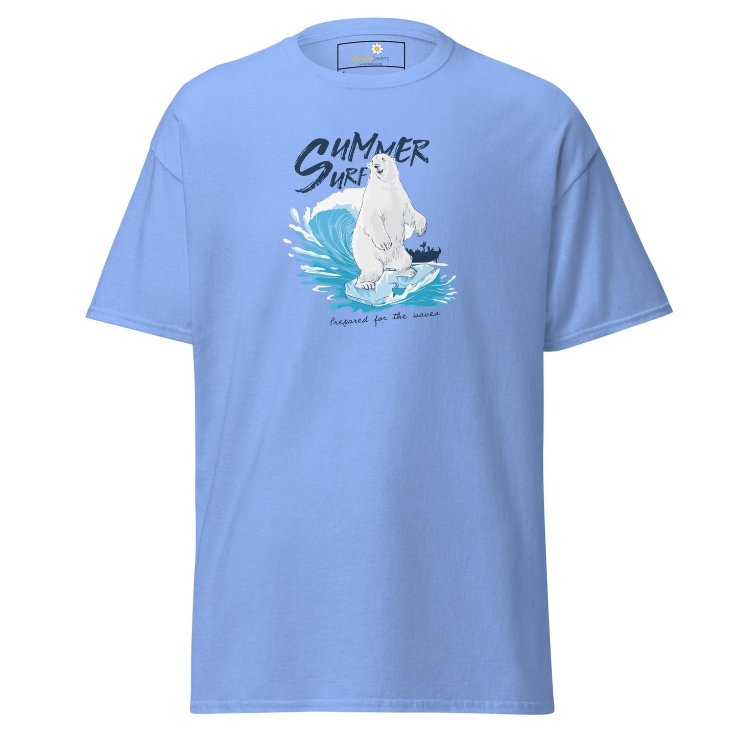 Unisex classic t-shirt - WILD LIFE SUMMER BEAR - REGULAR - Carolina Blue / S