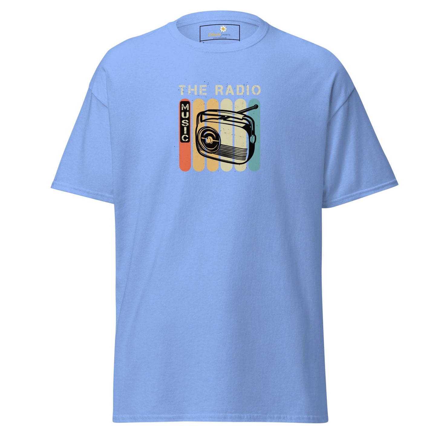 Unisex classic t-shirt - MUSIC THE RADIO - REGULAR - Carolina Blue / S
