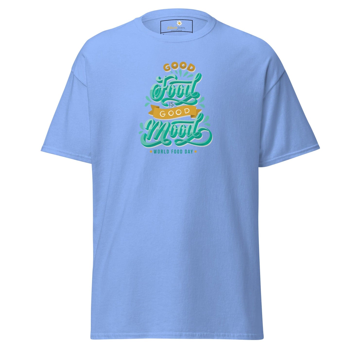 Unisex classic t-shirt - MISC GOOD FOOD GOOD MOOD - REGULAR - Carolina Blue / S