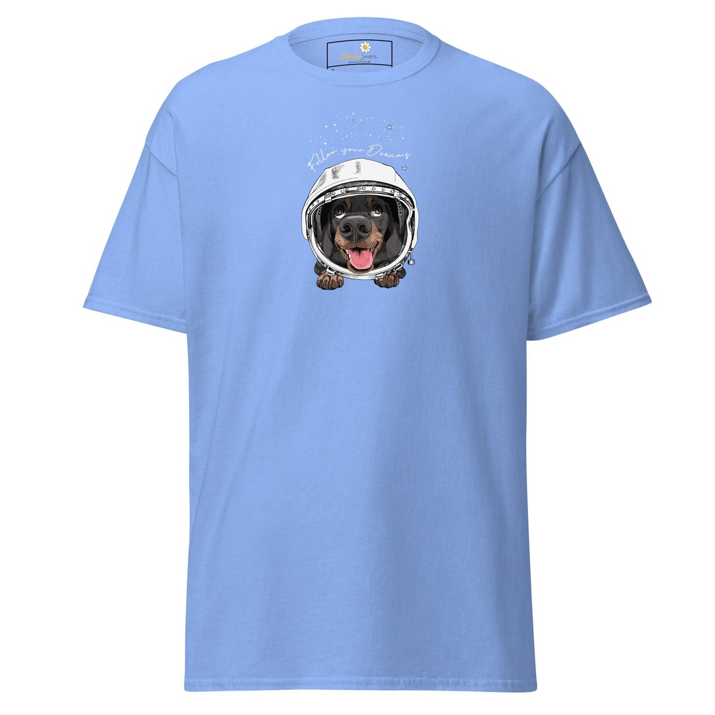 Unisex classic tee - ASTRONAUT ANIMALS DREAMS - REGULAR - Carolina Blue / S
