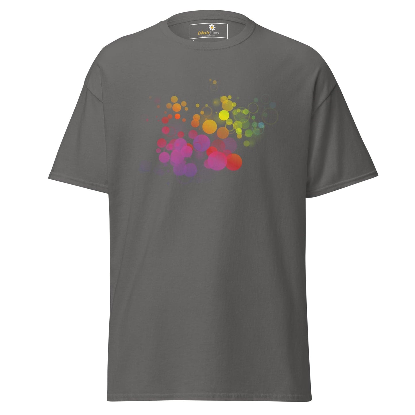 Unisex classic tee - ABSTRACT BUBBLES - REGULAR - Charcoal / S