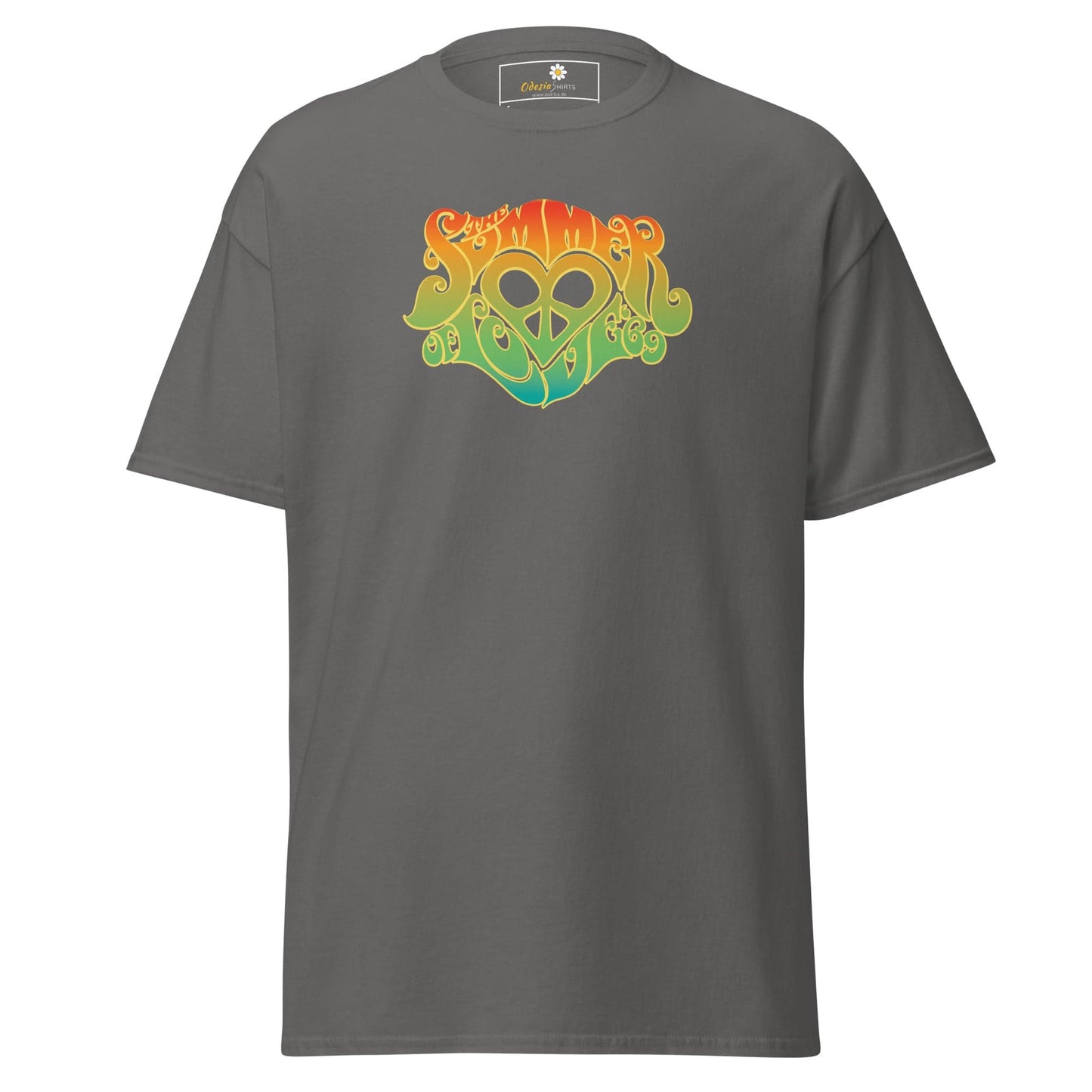 Unisex classic tee - POSITIVE SUMMER LOVE - REGULAR - Charcoal / S