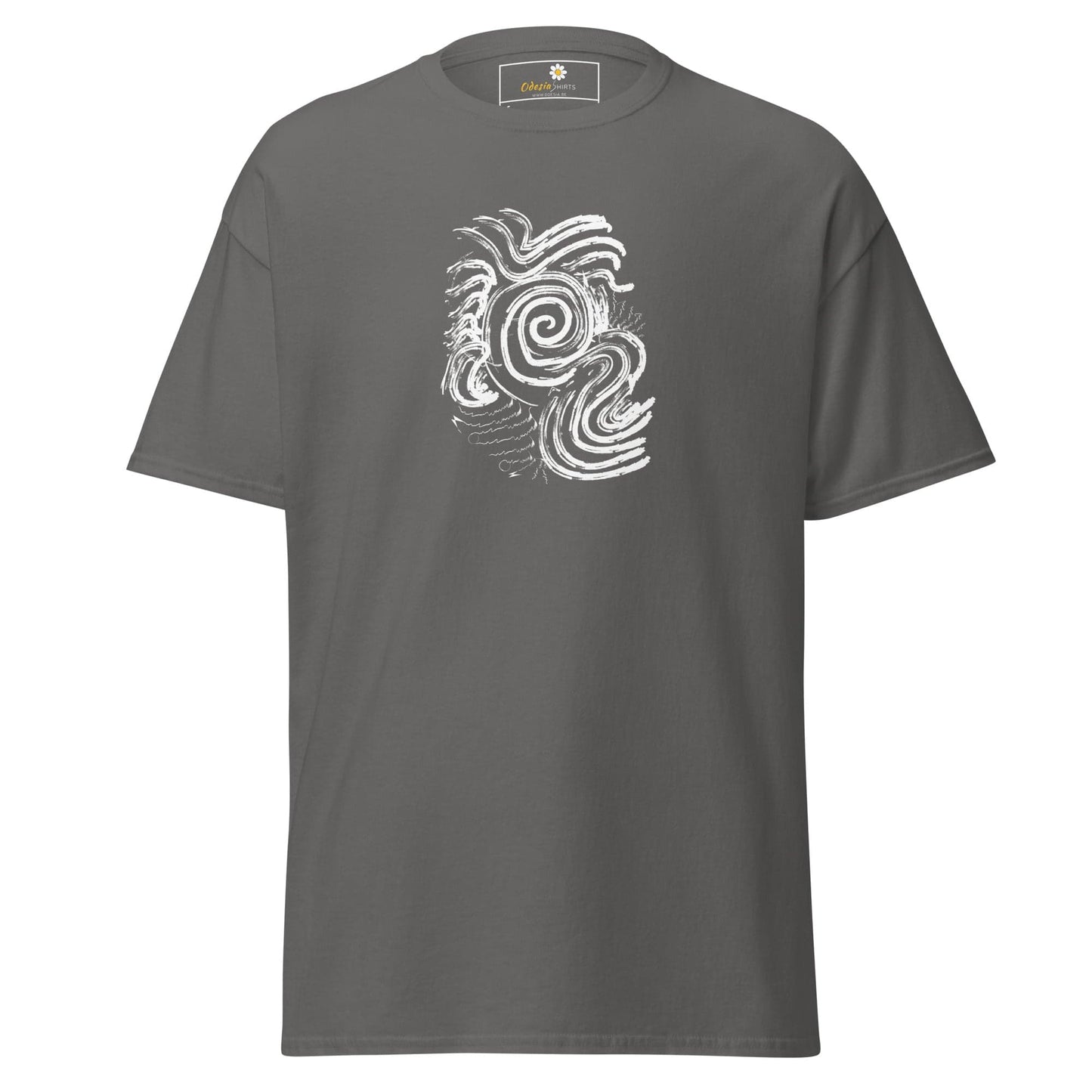 Unisex classic tee - ABSTRACT SUNLIGHT WAVES - REGULAR - Charcoal / S
