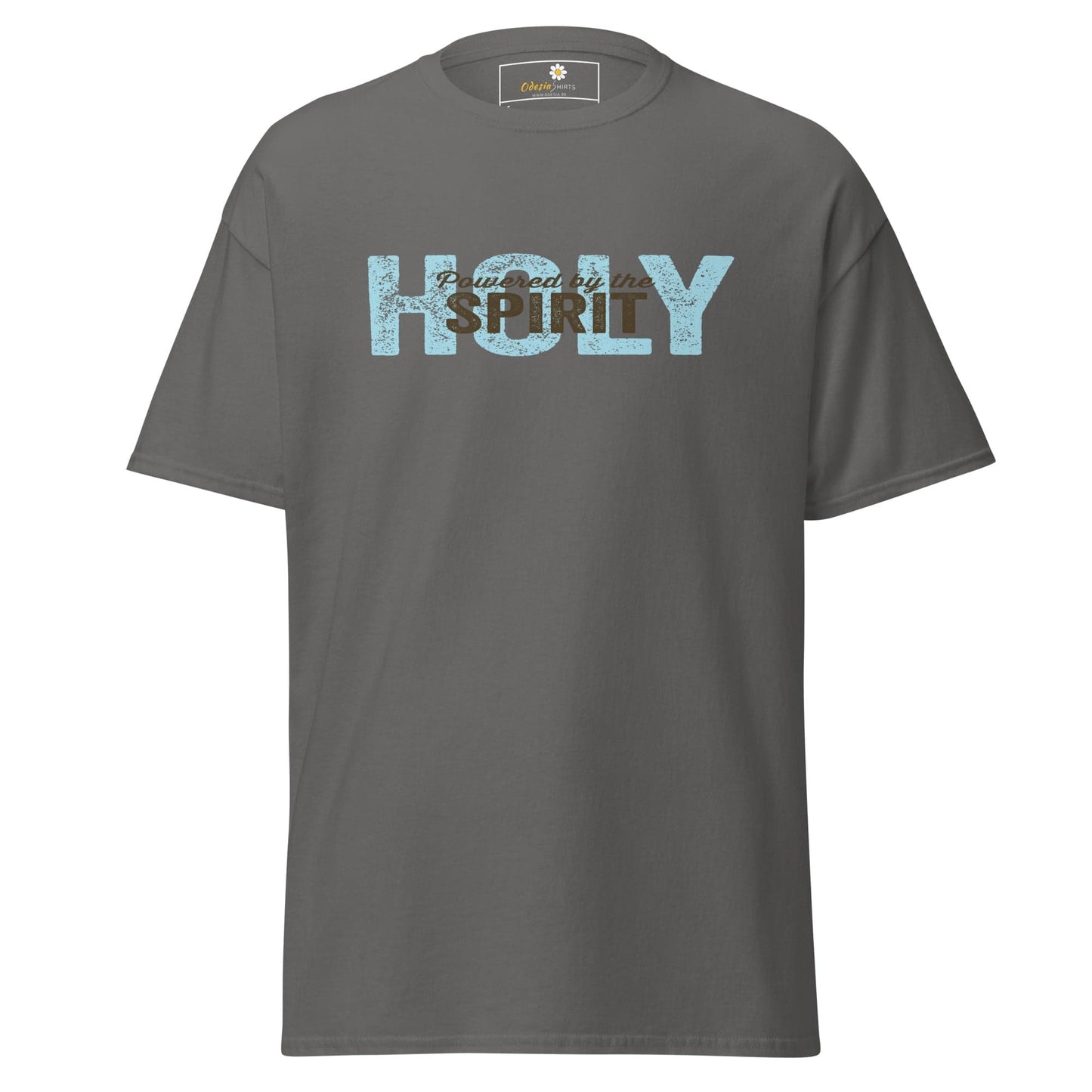 Unisex classic tee - SPIRITUAL POWERED HOLY SPIRIT - REGULAR - Charcoal / S