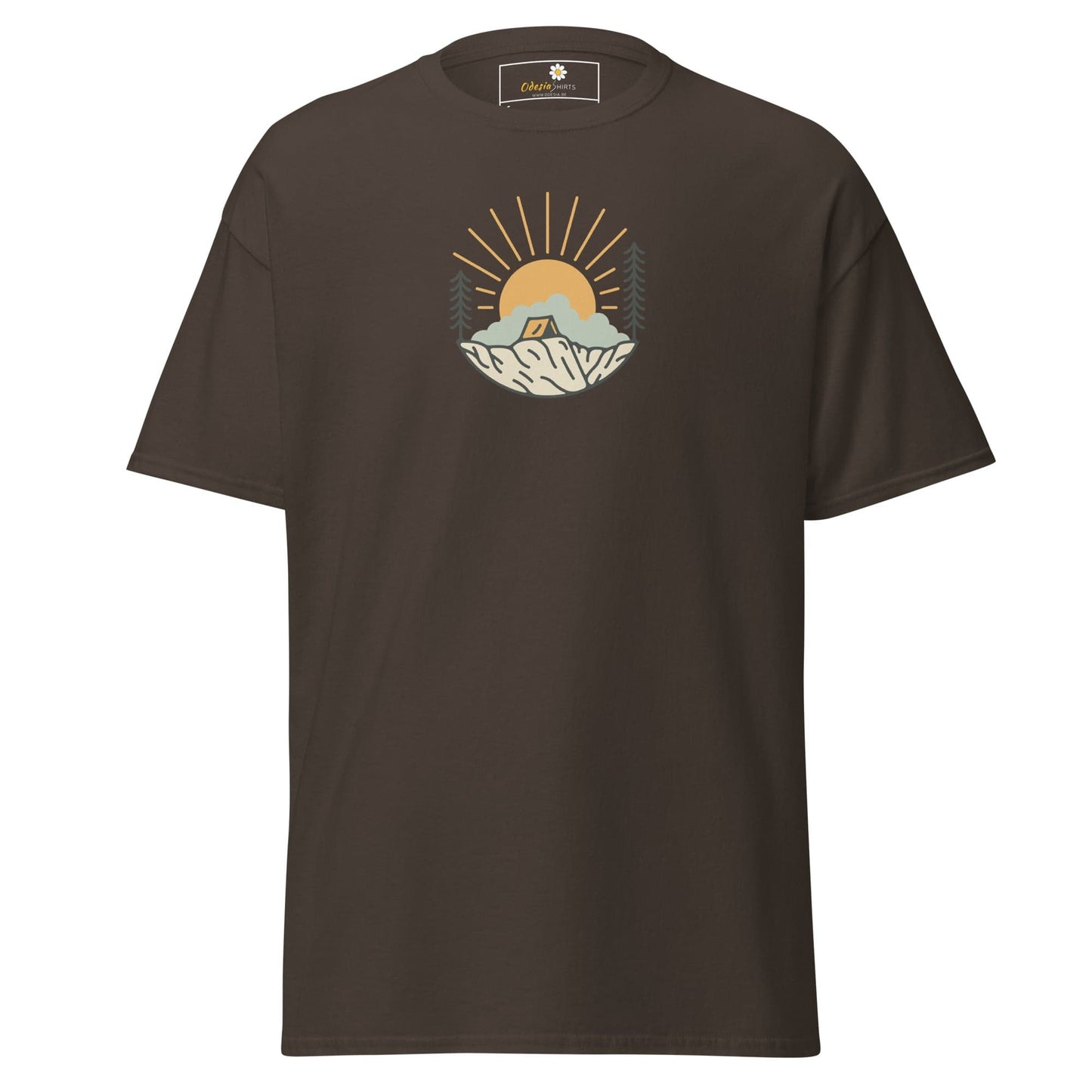 Unisex classic tee - MISC SUNNY CIRCLE - REGULAR - Dark Chocolate / S