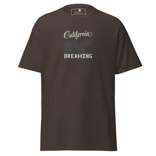 Unisex classic tee - WILD LIFE CALIFORNIA DREAMING - REGULAR - Dark Chocolate / S