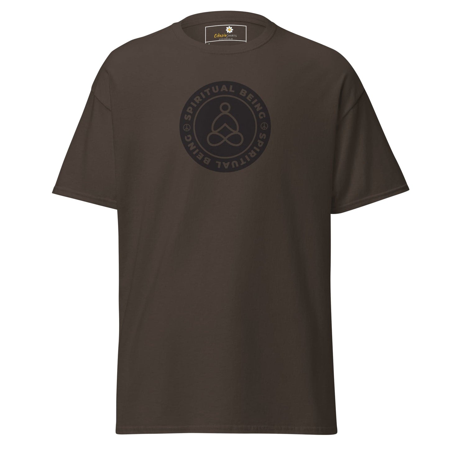 Unisex classic tee - SPIRITUAL BEING - REGULAR - Dark Chocolate / S