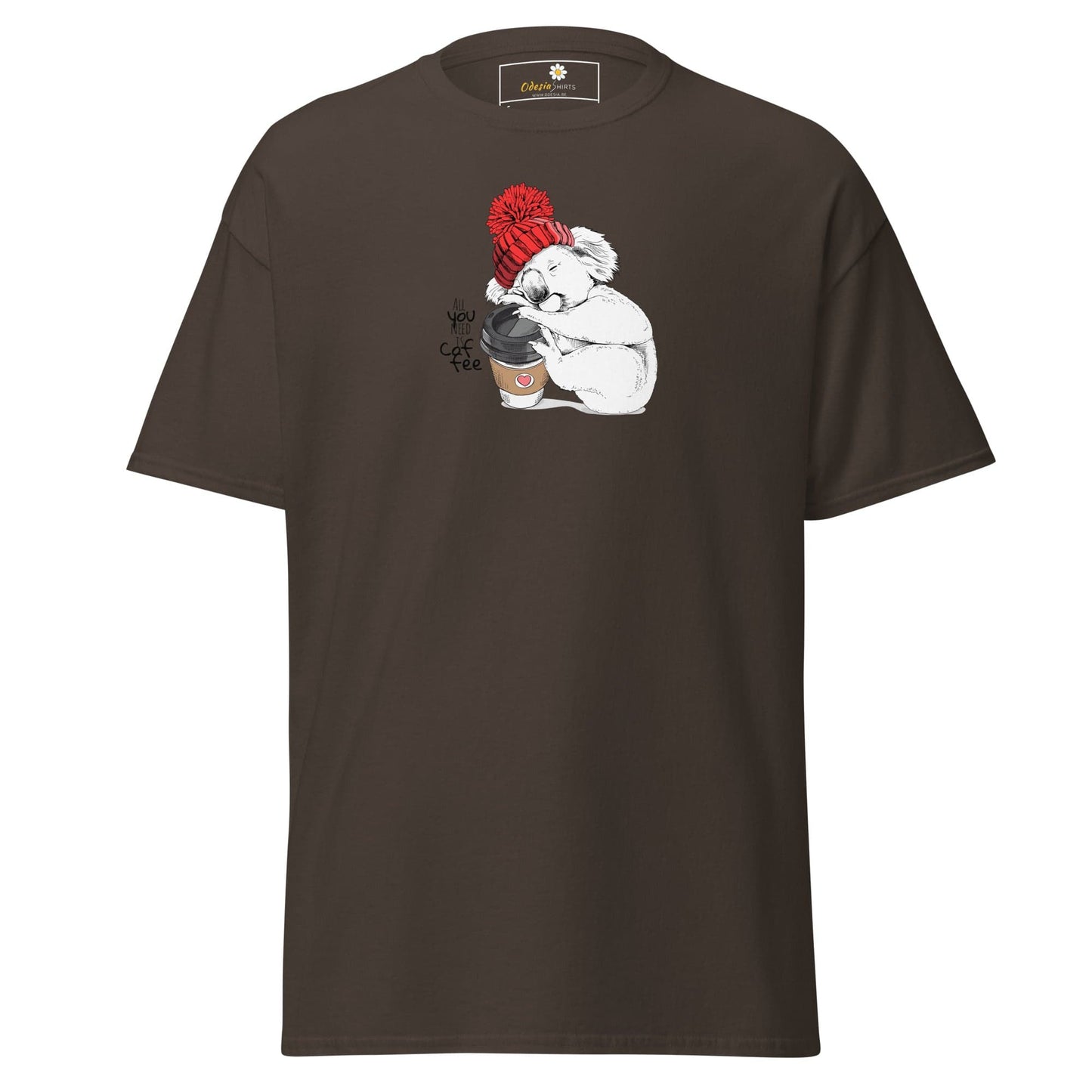 Unisex classic tee - WILD LIFE FUN KOALA - REGULAR - Dark Chocolate / S