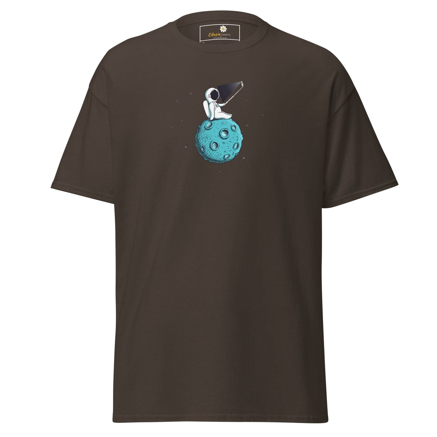 Unisex classic tee - ASTRONAUT SELFIE - REGULAR - Dark Chocolate / S