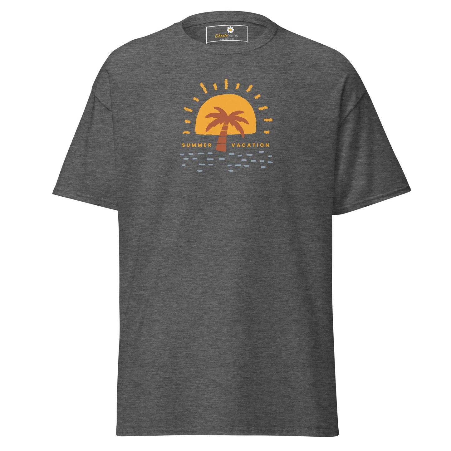 Unisex classic tee - SUMMER VACATION - REGULAR - Dark Heather / S