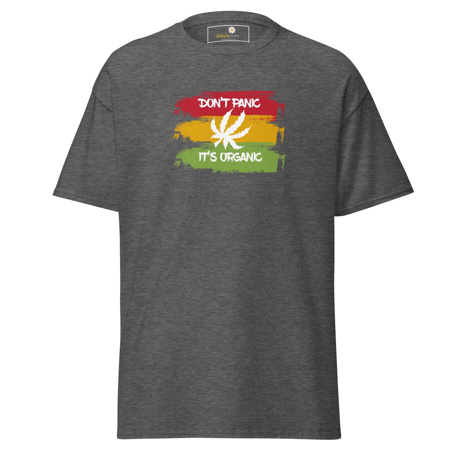 Unisex classic t-shirt - MYSTIC DON’T PANIC ORGANIC - REGULAR - Dark Heather / S