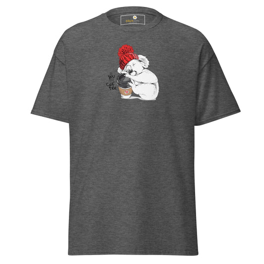Unisex classic tee - WILD LIFE FUN KOALA - REGULAR - Dark Heather / S