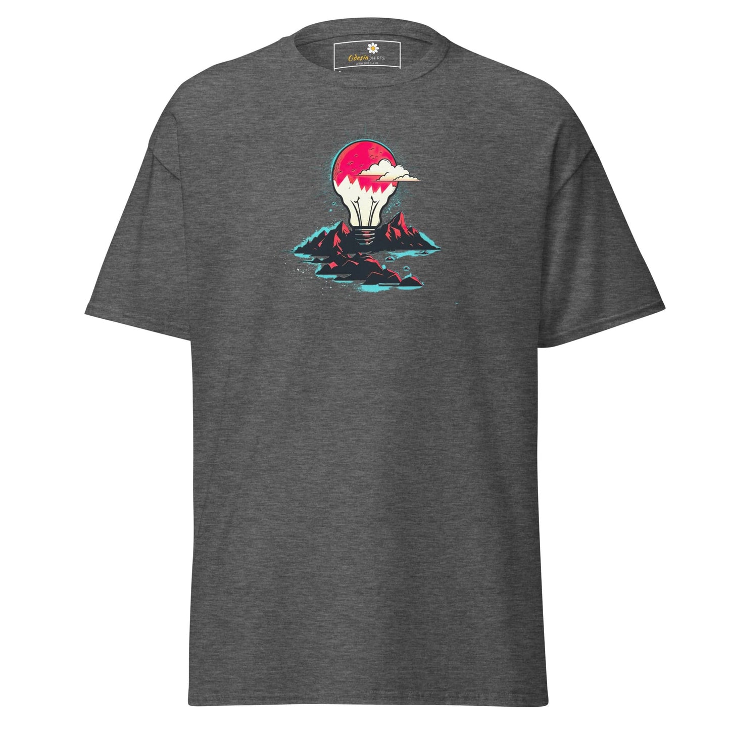 Unisex classic tee - MISC LIGHTBULB MOUNTAIN - REGULAR - Dark Heather / S