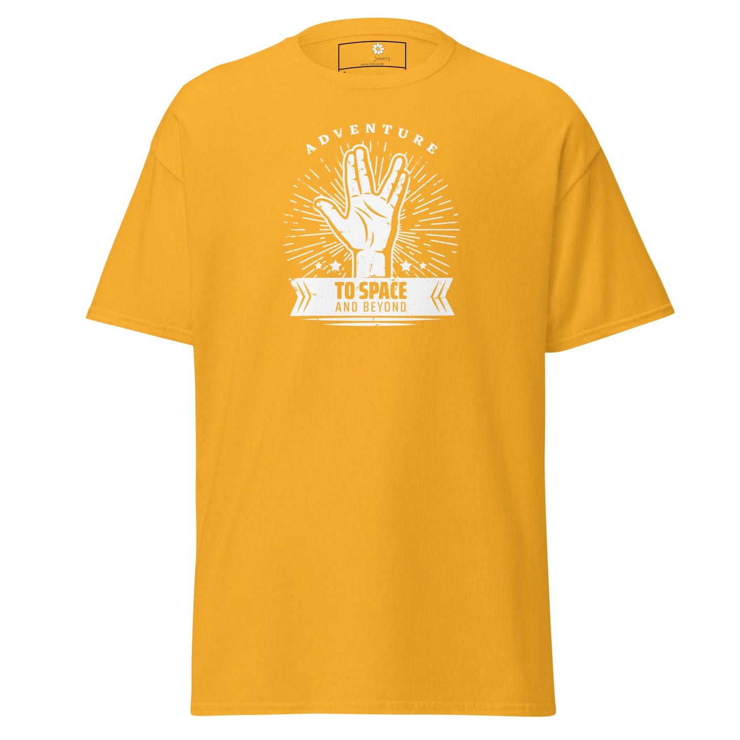 Unisex classic t-shirt - SPACE STAR TREK - REGULAR - Gold / S