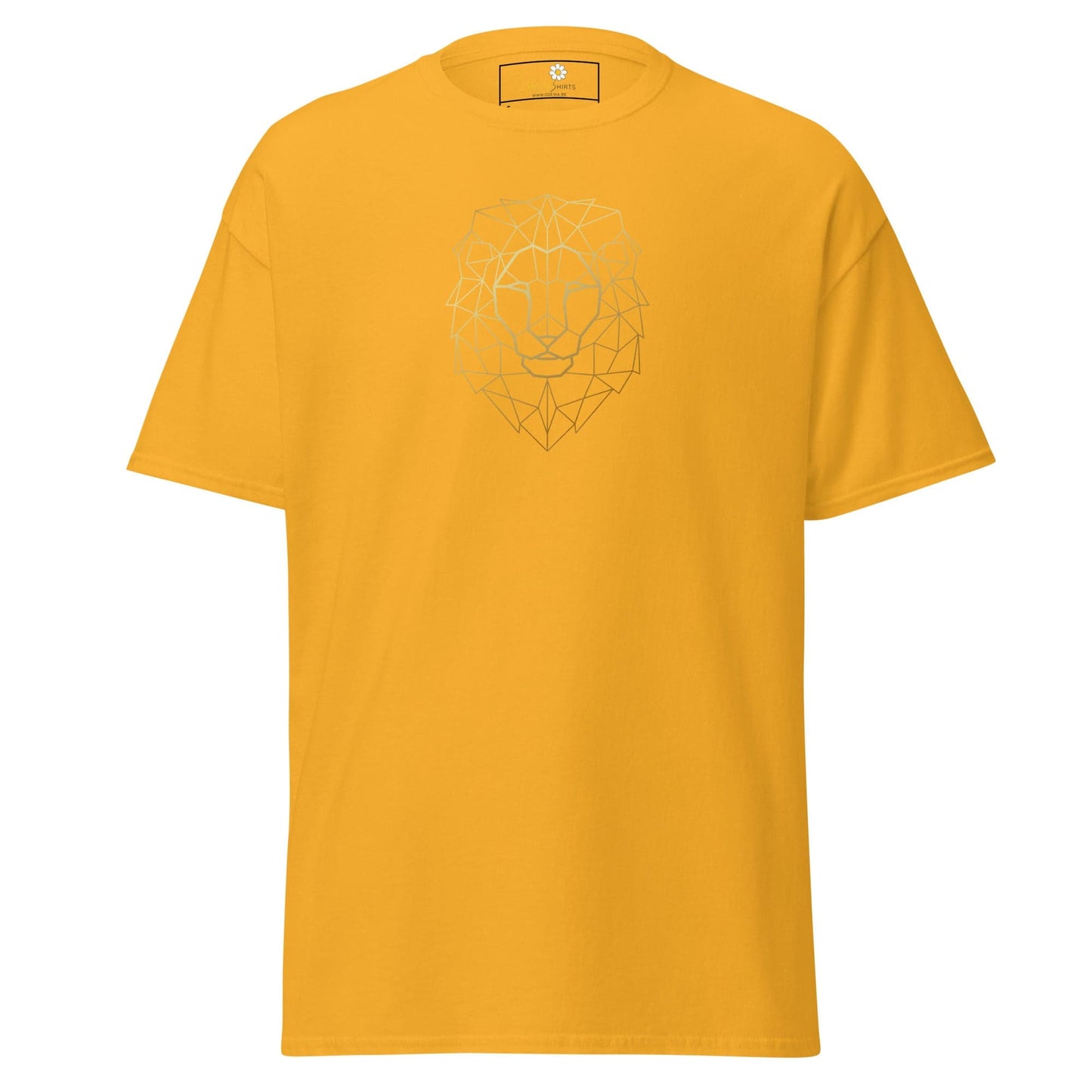 Unisex classic tee - WILD LIFE LION HEAD LINES - REGULAR - Gold / S