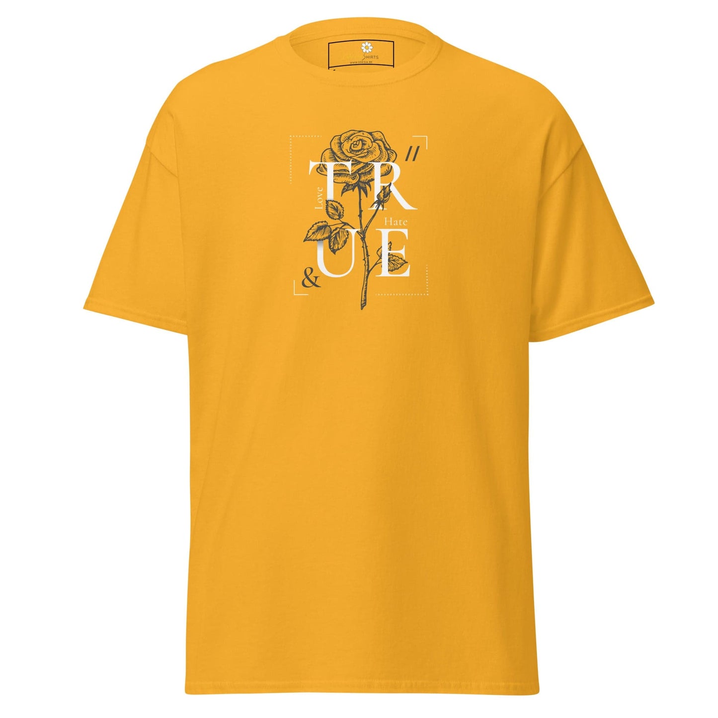 Unisex classic t-shirt - MISC TRUE ROSE - REGULAR - Gold / S