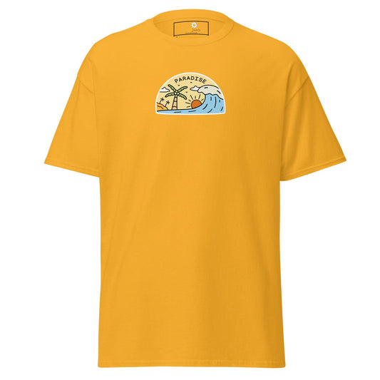 Unisex classic tee - SUMMER ISLAND PARADISE - REGULAR - Gold / S
